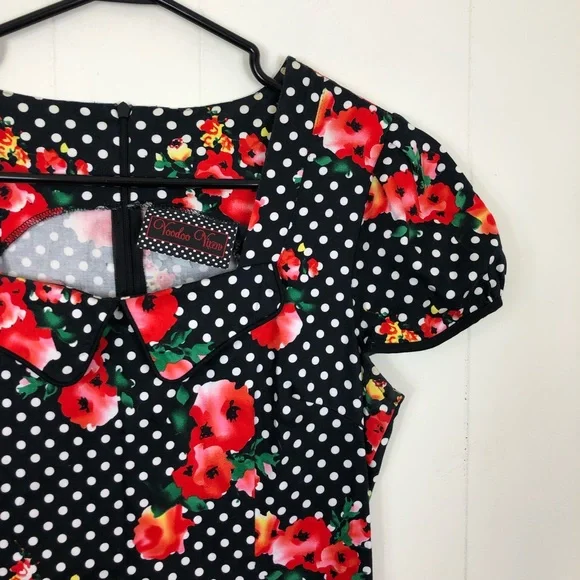 Voodoo Vixen 1950s Style Dress Sz M - Picture 4 of 12